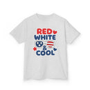 Red, White & Cool Kids Tee - Fun Summer Shirt, Fourth of July Outfit