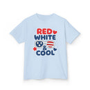 Red, White & Cool Kids Tee - Fun Summer Shirt, Fourth of July Outfit
