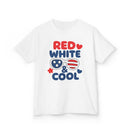 Red, White & Cool Kids Tee - Fun Summer Shirt, Fourth of July Outfit