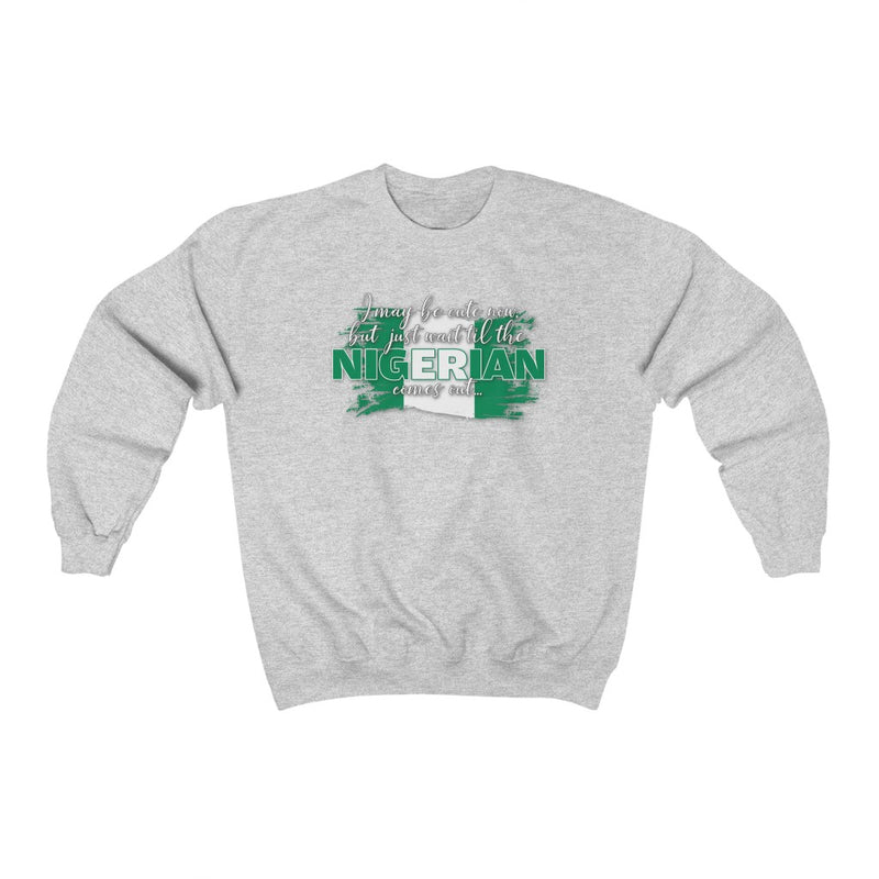 I May Be Cute Now - Nigeria Sweatshirt