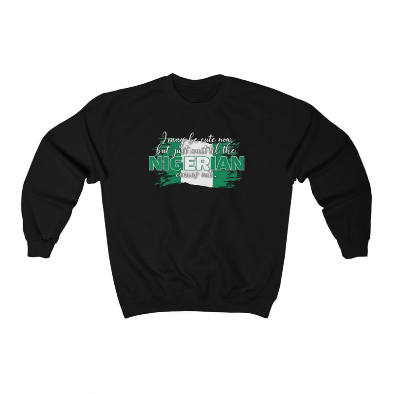 I May Be Cute Now - Nigeria Sweatshirt