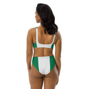 Nigerian Flag High-Waisted Bikini