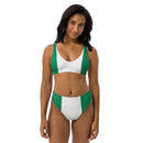 Nigerian Flag High-Waisted Bikini