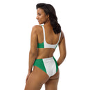 Nigerian Flag High-Waisted Bikini