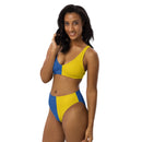 Ukrainian Flag High-Waisted Bikini