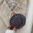 Acrylic Shell Pearl Strap Clutch Bag