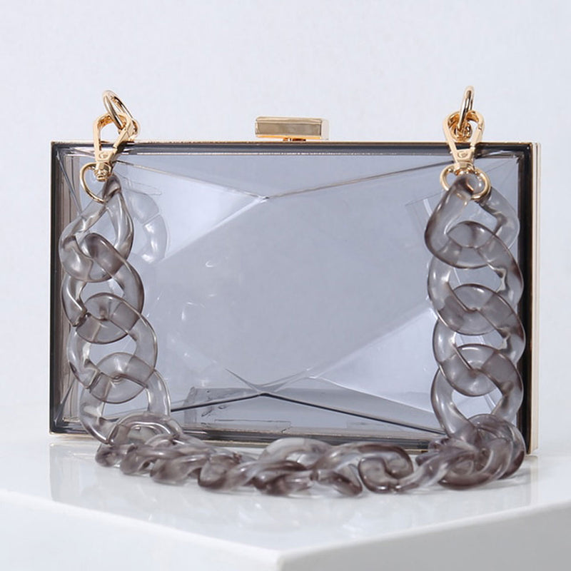 Acrylic Diamond Clutch Bag