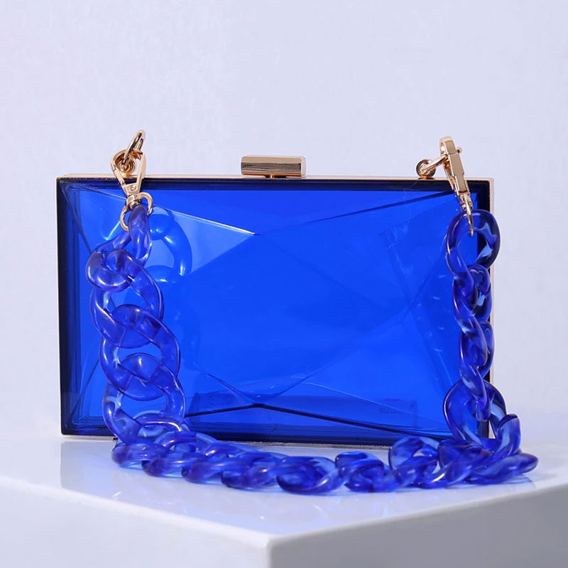 Acrylic Diamond Clutch Bag