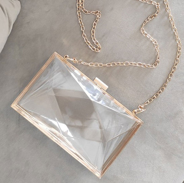 Acrylic Diamond Clutch Bag
