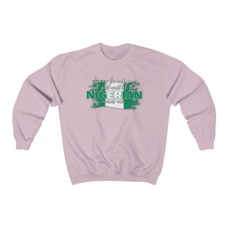 I May Be Cute Now - Nigeria Sweatshirt