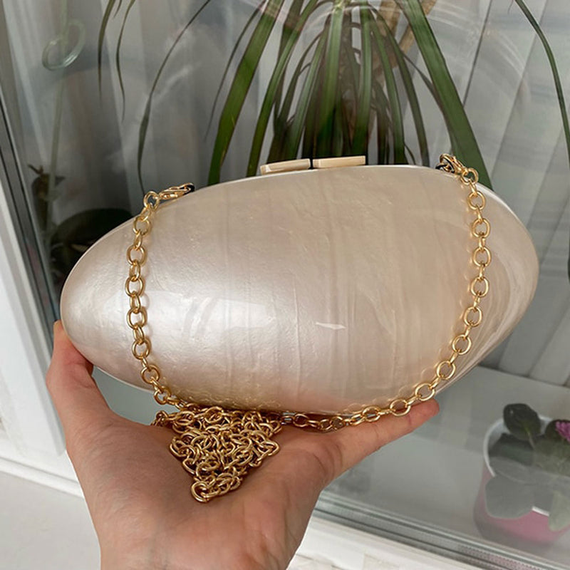 Transparent Wedding Clutch Purse Flower Pearl Acrylic Clutch Bags