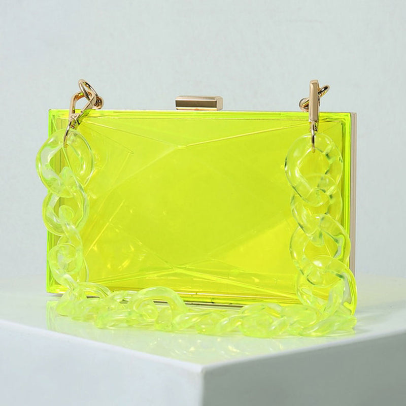 Acrylic Diamond Clutch Bag